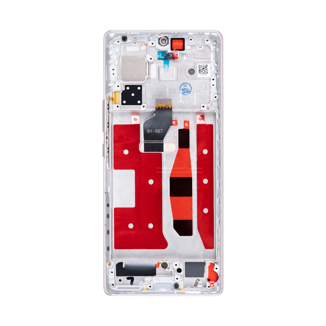 Honor 70 Display And Digitizer With Frame Crystal Silver OEM