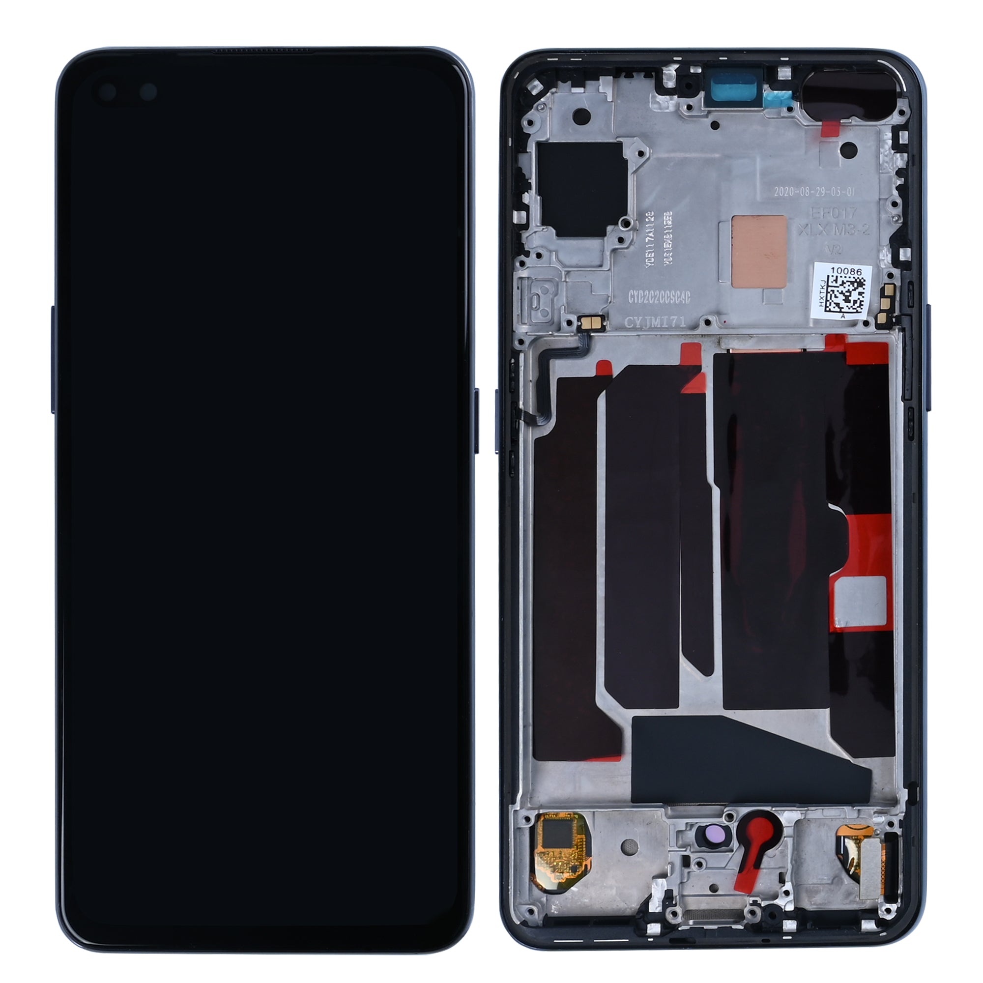شاشة OnePlus Nord مع محول رقمي وإطار أسود (قطع غيار أصلية)