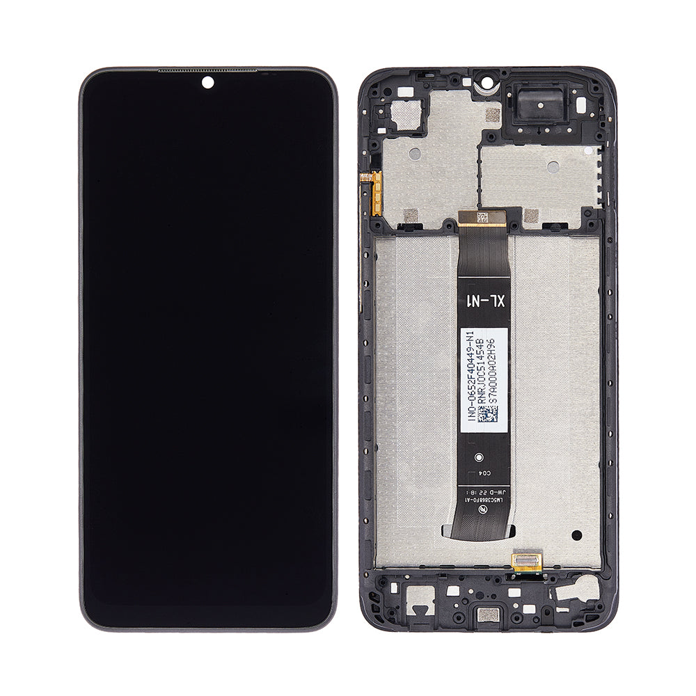 شاشة وشاشة لمس Xiaomi Redmi A1 و A1 Plus مع إطار أسود بجودة تصنيع أصلية (OEM)