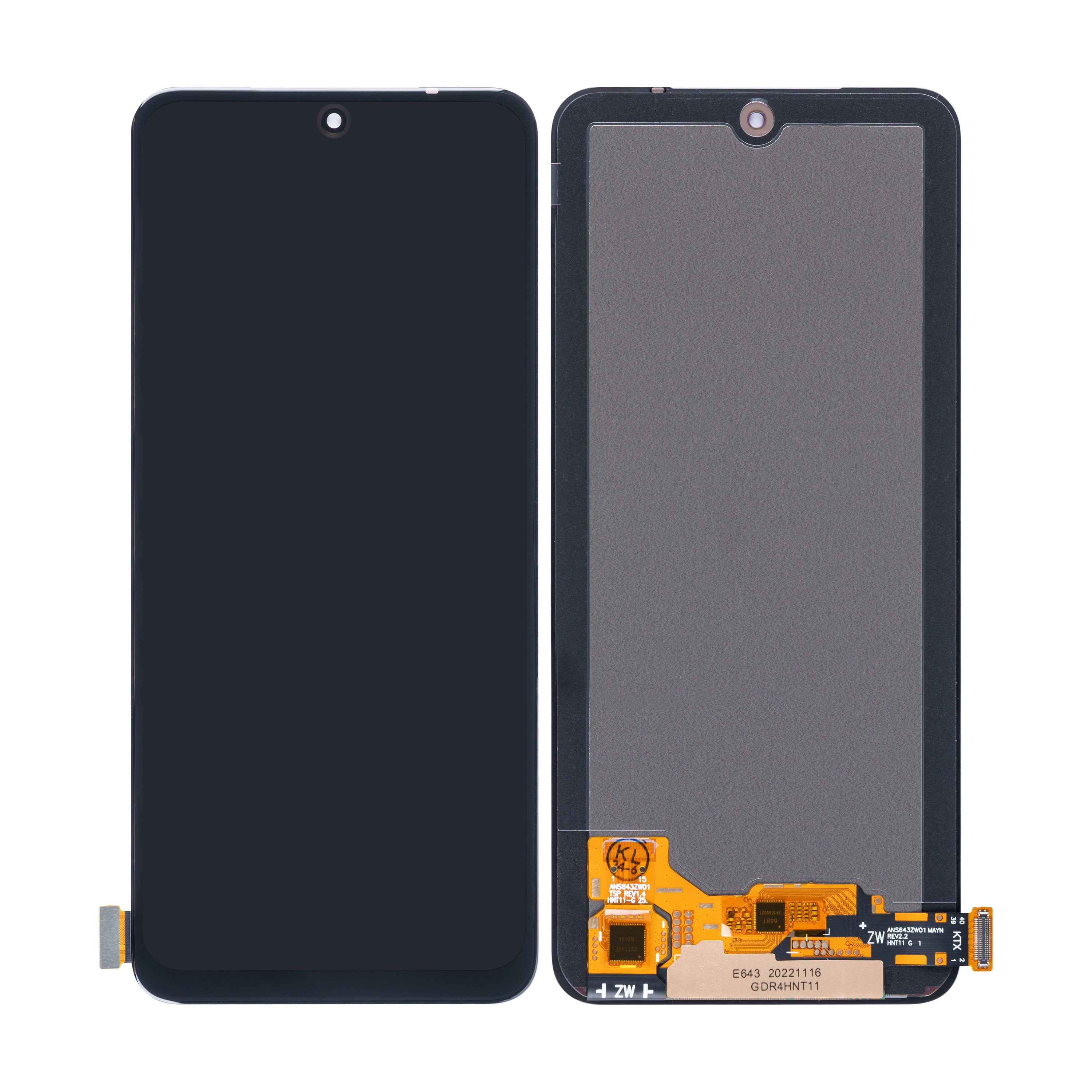 Xiaomi Redmi Note 12S Display And Digitizer Without Frame Black OEM