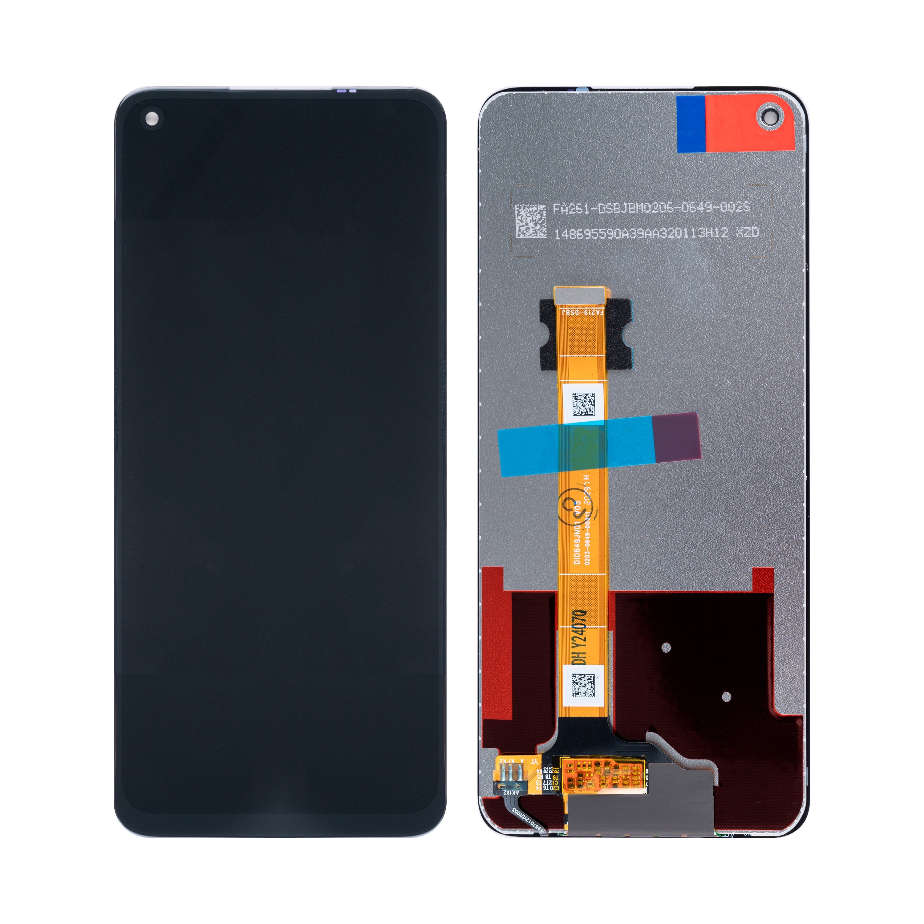 Oppo A53 5G. A72 5G. A73 5G. Realme 7 5G Display And Digitizer Without Frame Black OEM