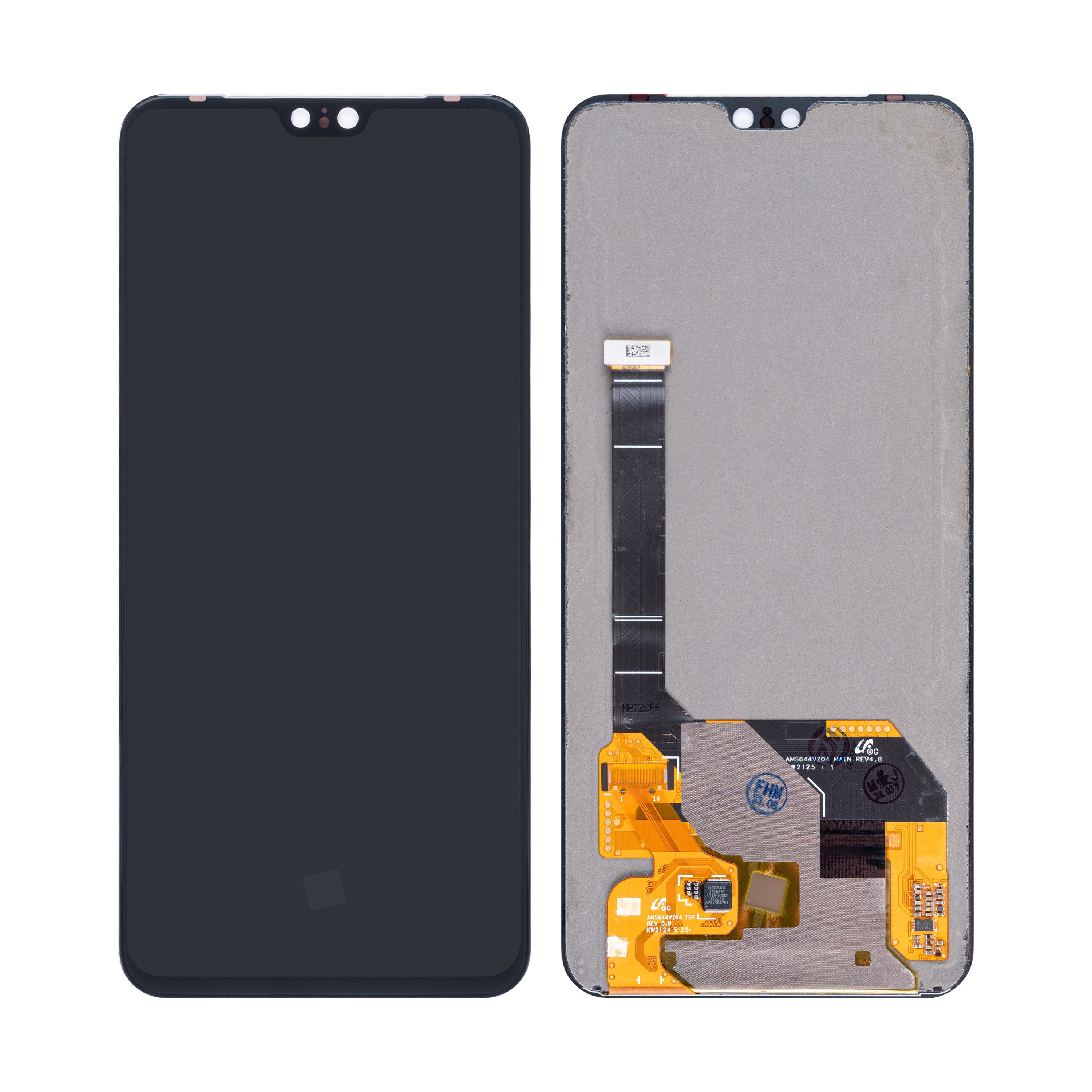 Ecrã e Digitalizador para Vivo V23 5G Sem Moldura Preto OEM
