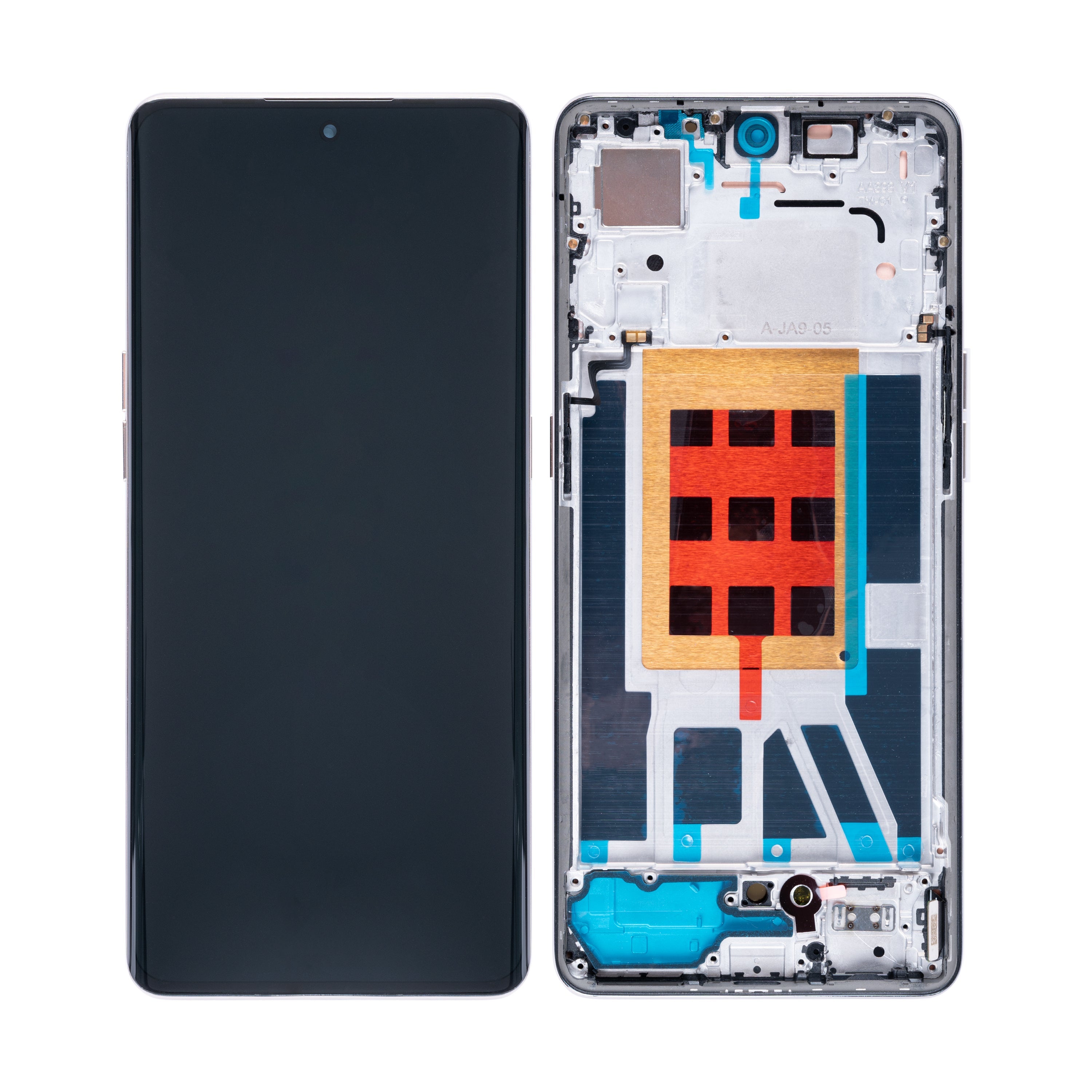 Oppo Reno9. Reno9 Pro Display And Digitizer With Frame Gold OEM
