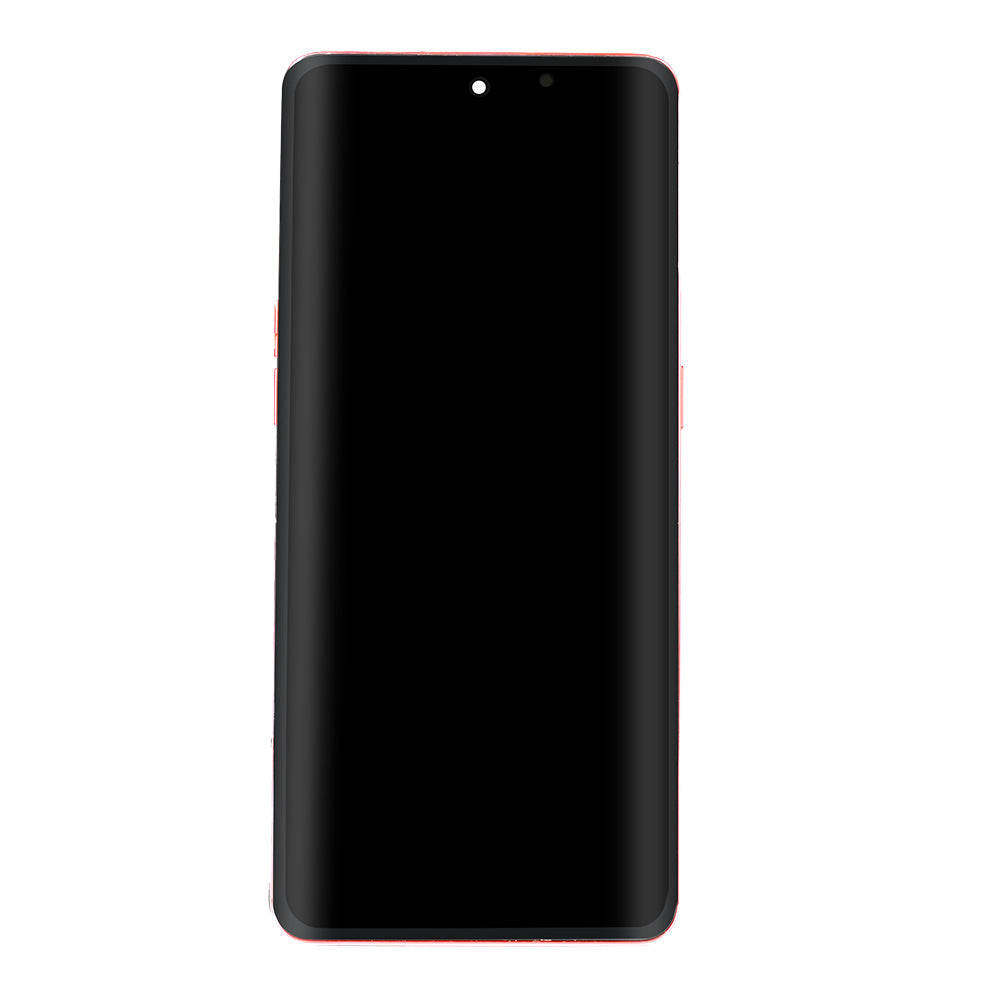 Ecrã e Digitalizador Oppo Reno9 com Moldura Vermelho OEM