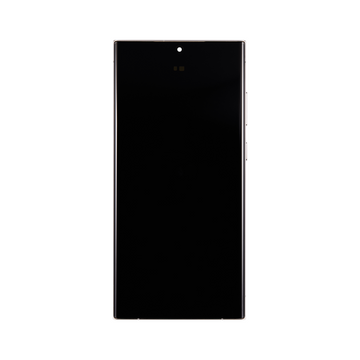 Ecrã e Digitalizador com Armação para Samsung Galaxy S23 Ultra S918B Creme Pré-Montado
