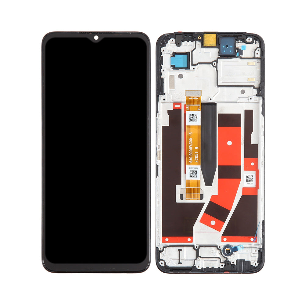 شاشة وديجيتالايزر Oppo K10 5G مع الإطار أسود جودة أصلية (OEM)
