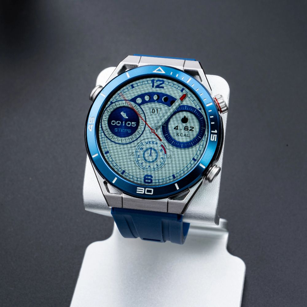 DTNO 1 DT Ultra Mate Smart Watch Silver. Blue