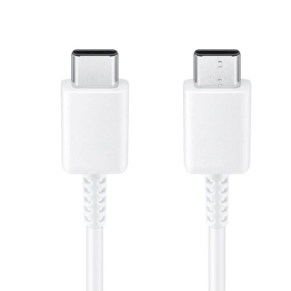كابل بيانات USB-C إلى USB-C من سامسونج EP-DX310JWEGEU بطول 180 سم و 3 أمبير أبيض مع صندوق بيع بالتجزئة الأصلي