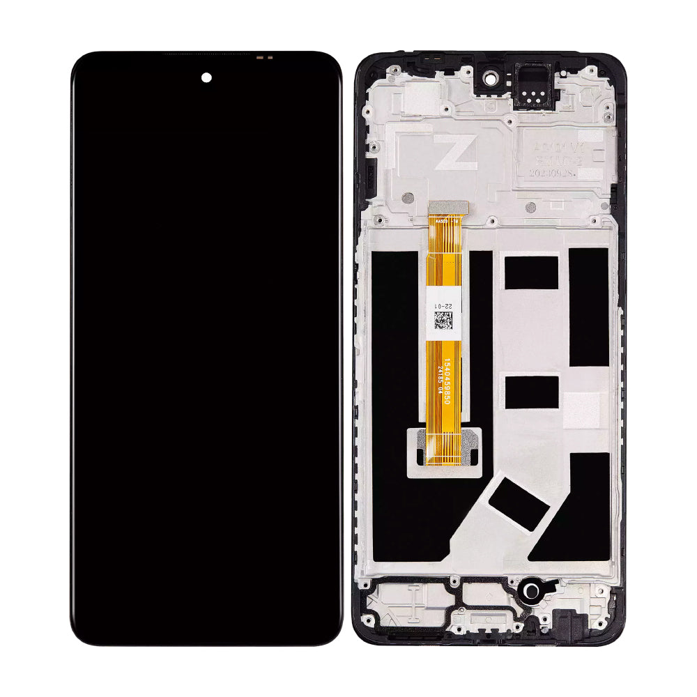 Ecrã e Digitalizador Oppo A2 com Moldura Preto OEM