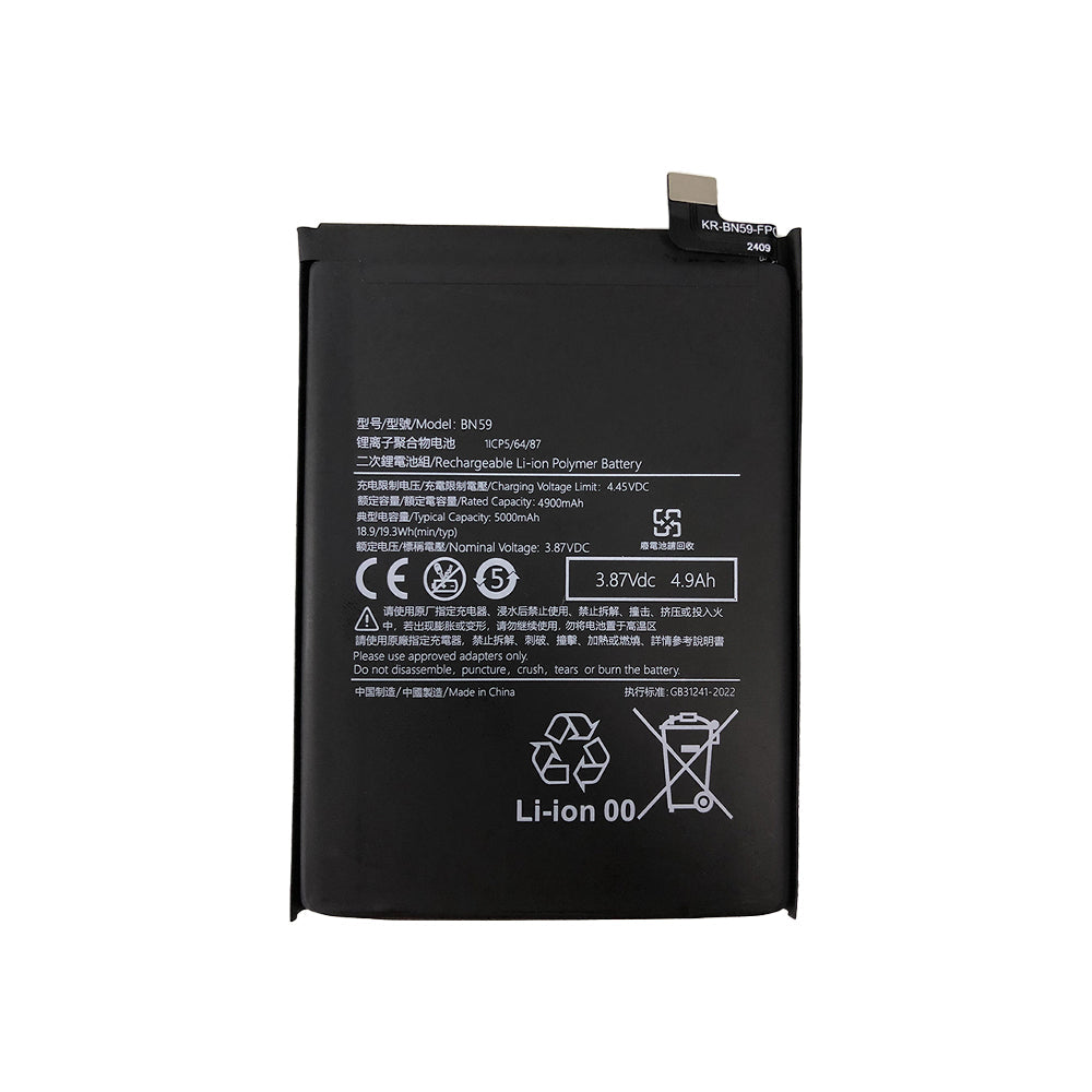 Xiaomi Redmi Note 10 4G. 10S 4G. Redmi 10 4G. Poco M5s 4G Battery BN59 OEM