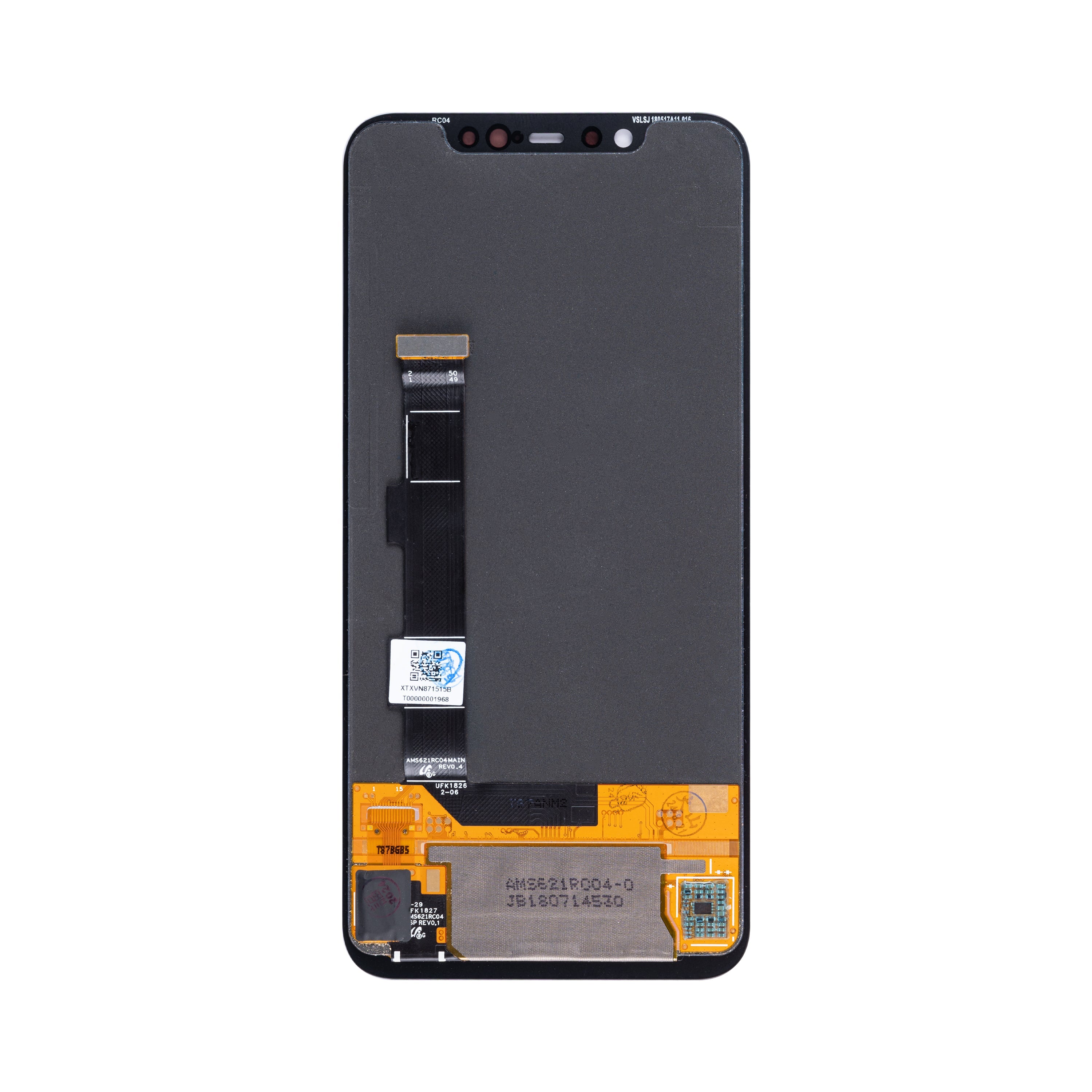 Ecrã e Digitalizador Xiaomi Mi 8 sem Aro Preto OEM