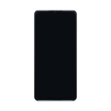 شاشة عرض وديجتايزر لهاتف Samsung Galaxy A13 5G A136B مع إطار، أسود، جودة أصلية (OEM)