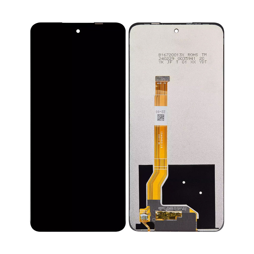 Realme C55 Display And Digitizer Without Frame Black OEM