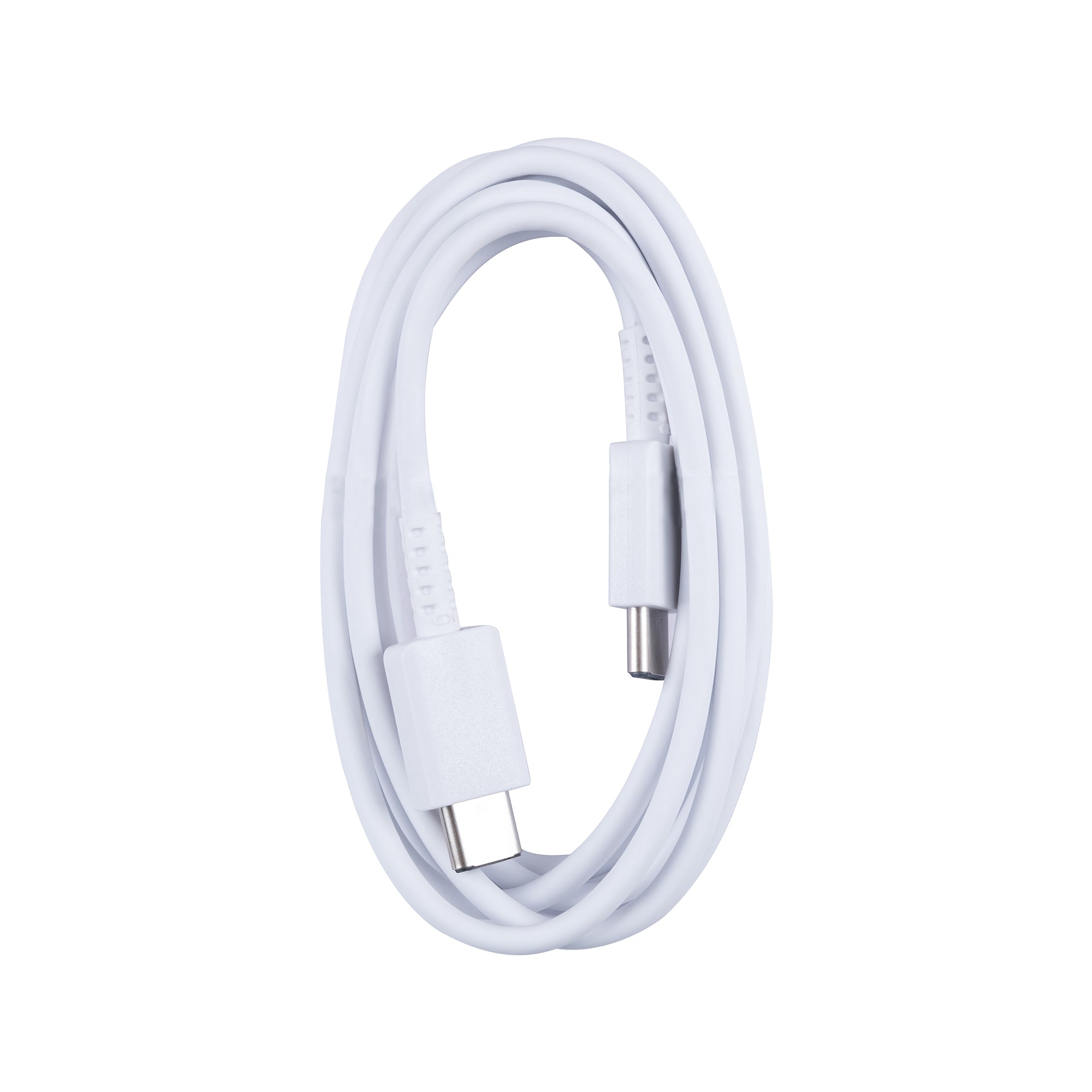 كابل بيانات سامسونج EP-DX310JWE USB-C إلى USB-C، 3 أمبير، 180 سم، أبيض، أصلي، بالجملة