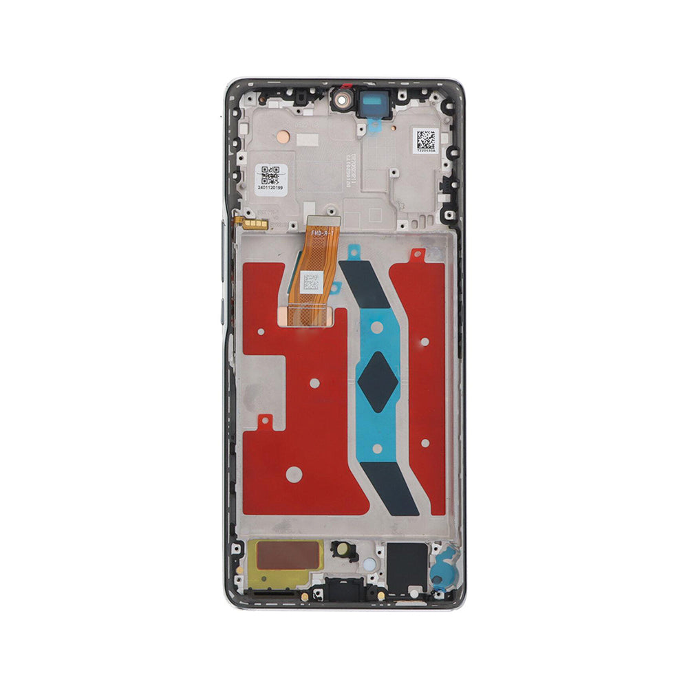 Huawei Honor Magic5 Lite. Honor X9a Display And Digitizer With Frame Titanium Silver OEM