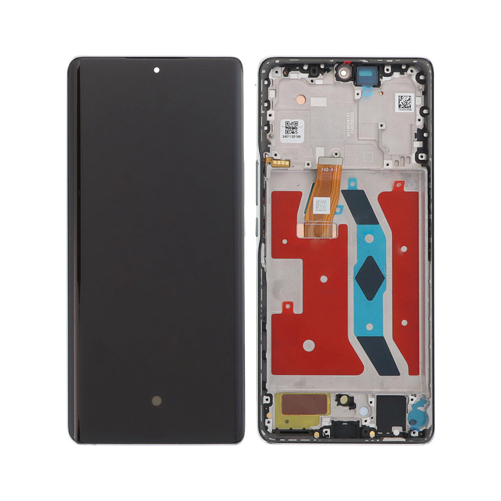 Huawei Honor Magic5 Lite. Honor X9a Display And Digitizer With Frame Titanium Silver OEM