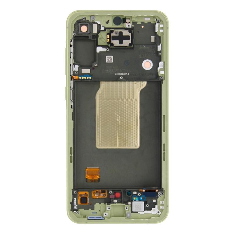 Samsung Galaxy A55 A556B Ecrã e Digitalizador com Moldura Limão Pré-Montado