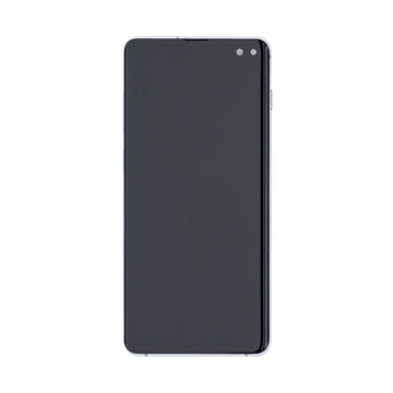 Samsung Galaxy S10 Plus G975F Display And Digitizer With Frame Prism White Refurbished