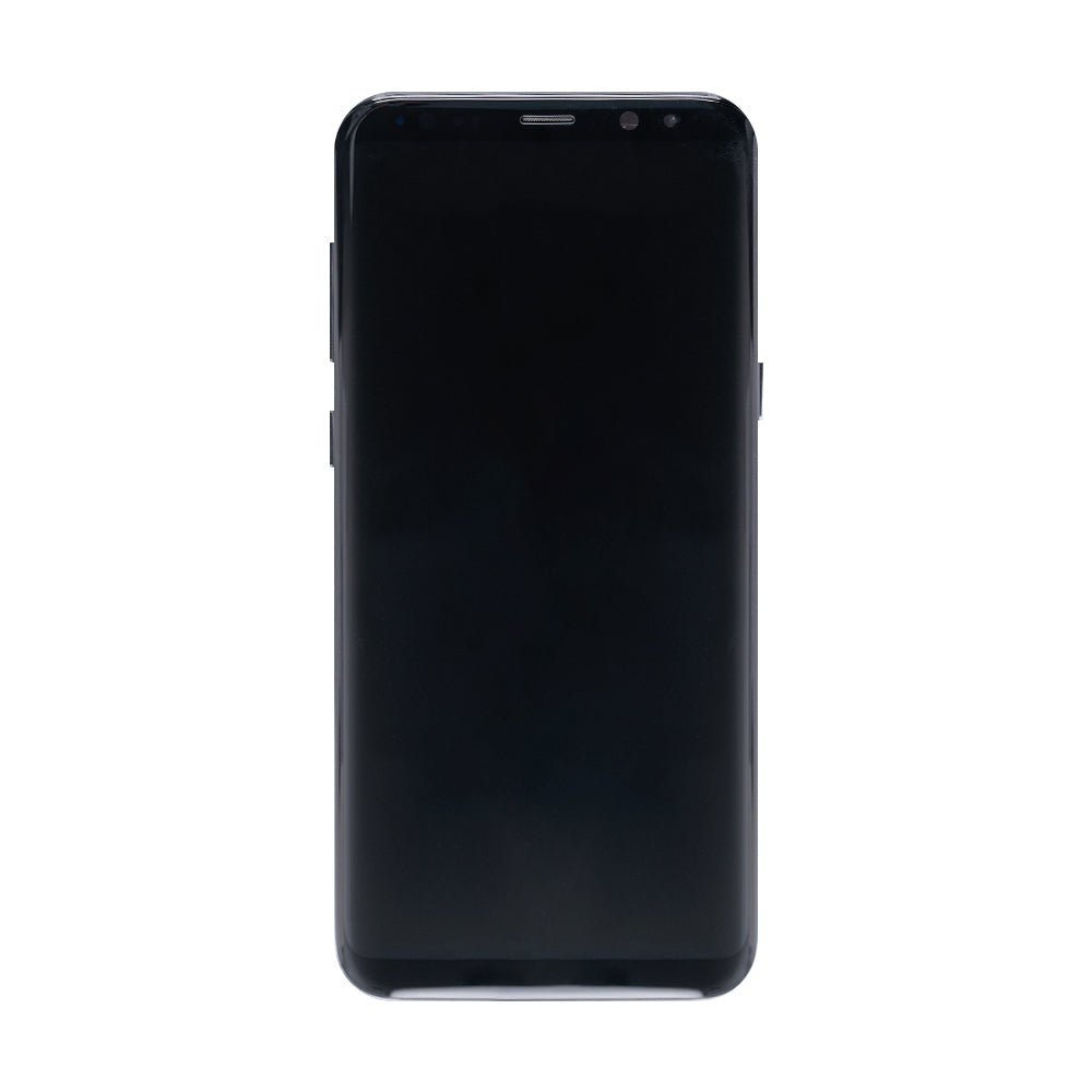 شاشة عرض سامسونج جالكسي S8 بلس G955F ومحول رقمي مع إطار بلون أسود ليلي مجدد