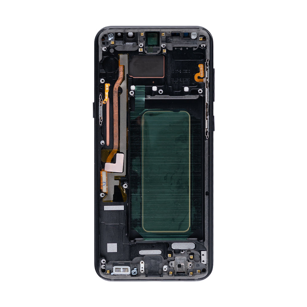 شاشة عرض سامسونج جالكسي S8 بلس G955F ومحول رقمي مع إطار بلون أسود ليلي مجدد