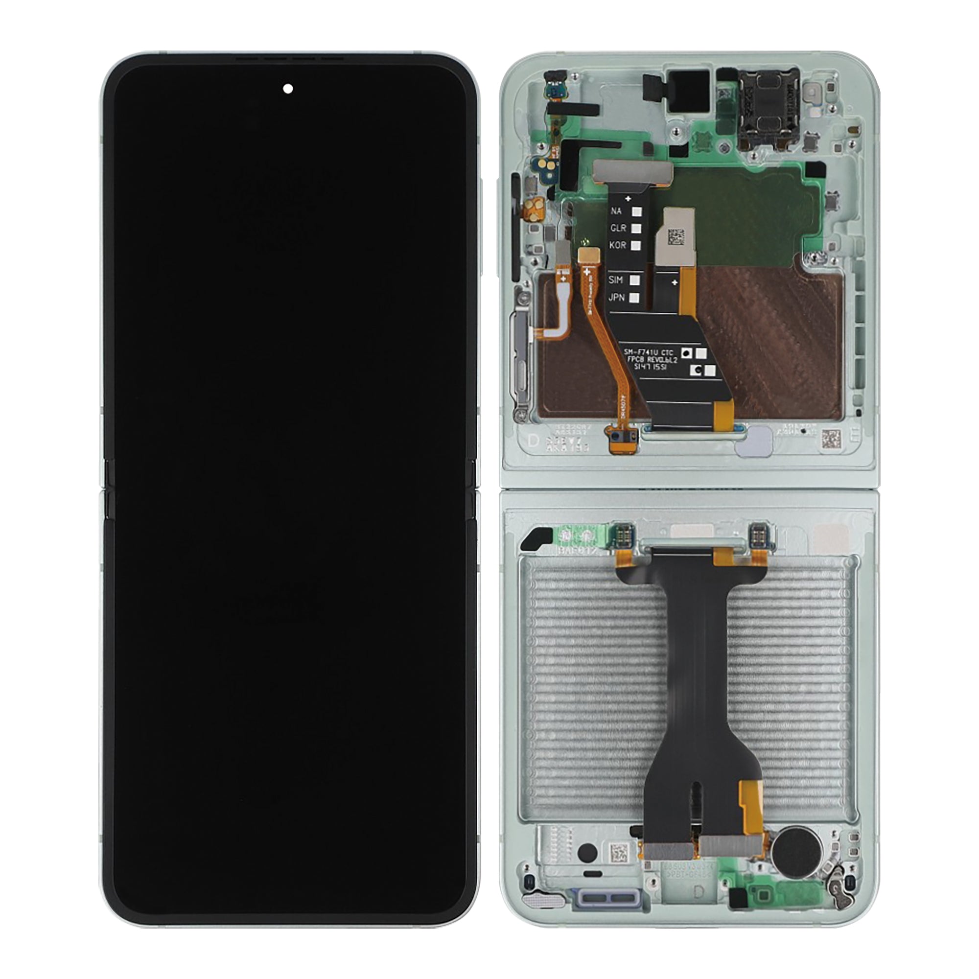 شاشة Samsung Galaxy Z Flip6 F741B الرئيسية ومحول رقمي مع إطار - خدمة تعبئة "مينت"