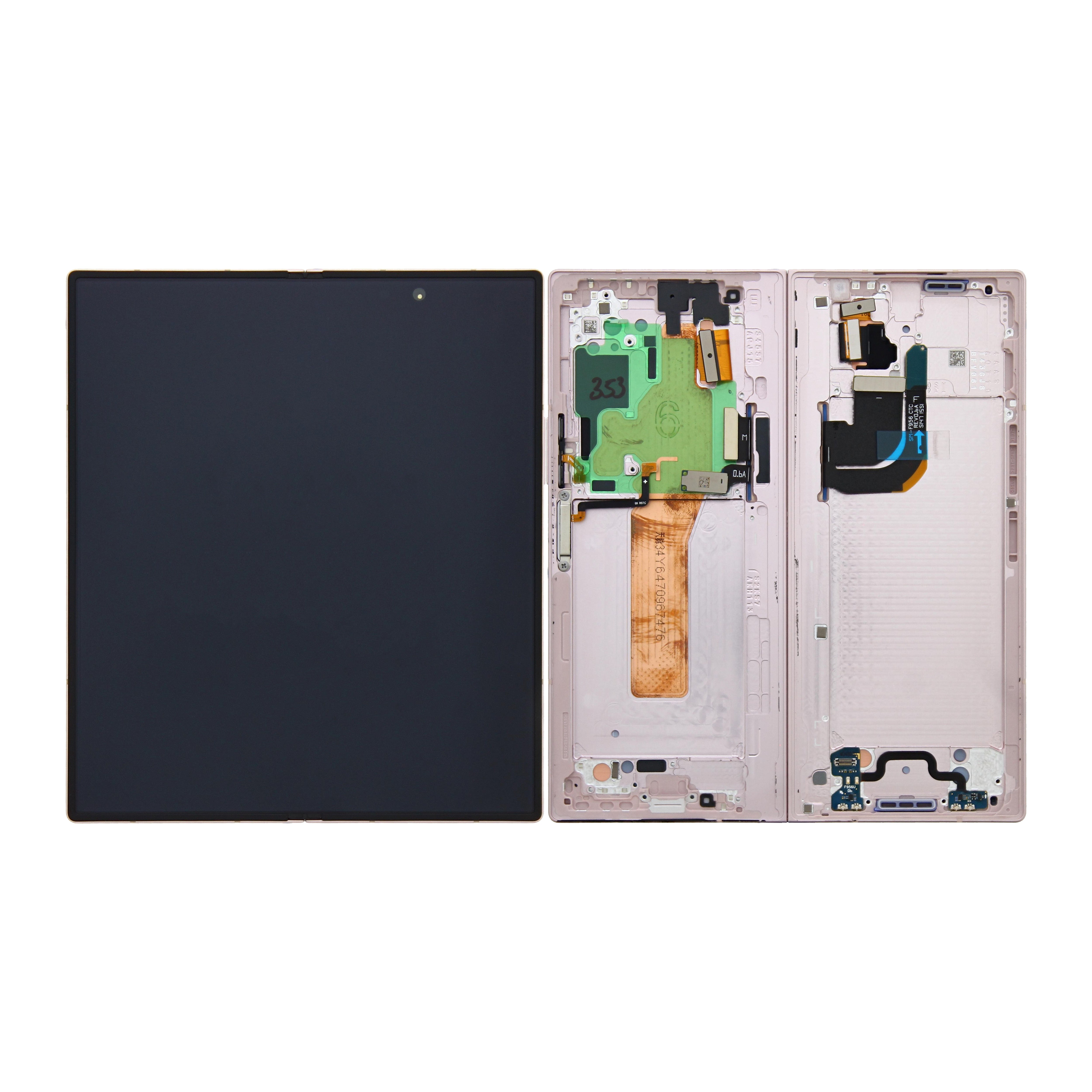 Samsung Galaxy Z Fold6 F956B Ecrã Principal e Digitalizador com Aro Rosa Serviço Pack