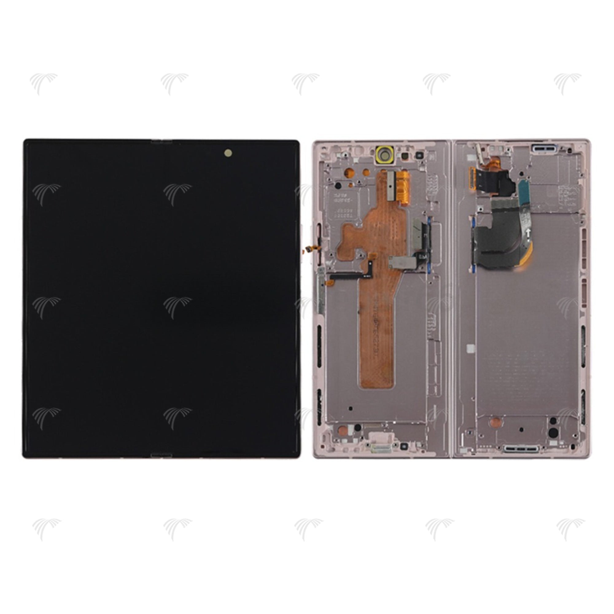 Samsung Galaxy Z Fold6 F956B Ecrã Principal e Digitalizador com Aro Rosa Serviço Pack