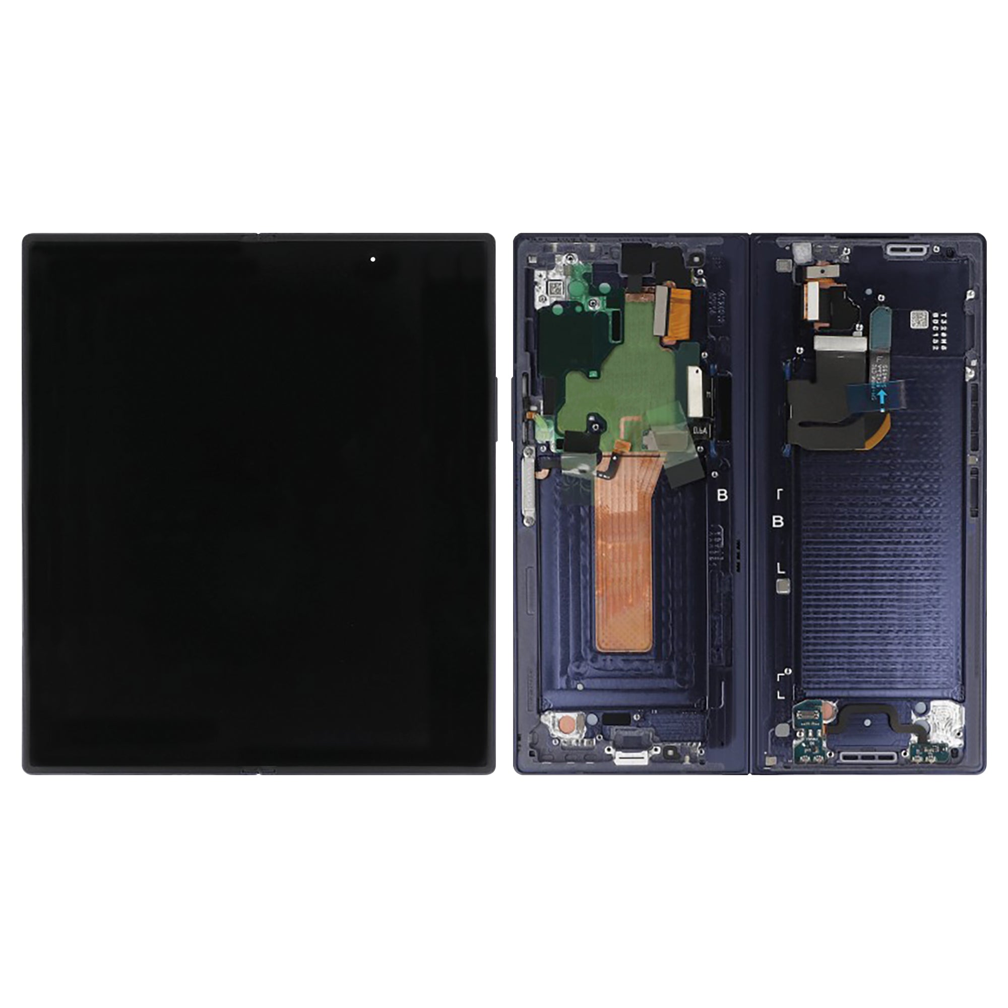 Samsung Galaxy Z Fold6 F956B الشاشة الرئيسية ومحول رقمي مع إطار (كحلي) حزمة خدمة