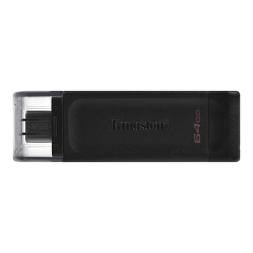 Kingston 64GB DataTraveler 70 USB-C 3.2 Gen 1 فلاش درايف أسود