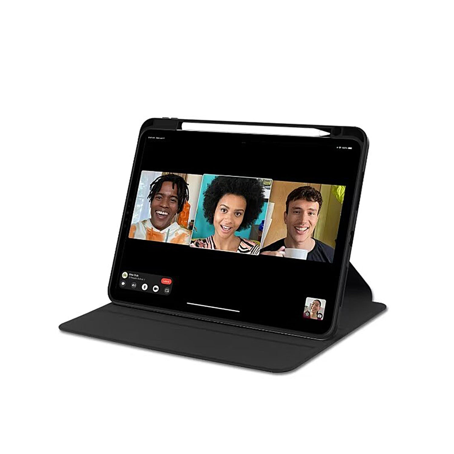 Capa Protetora em Pele Sintética para Apple iPad Air de 13 polegadas (2024) Preta