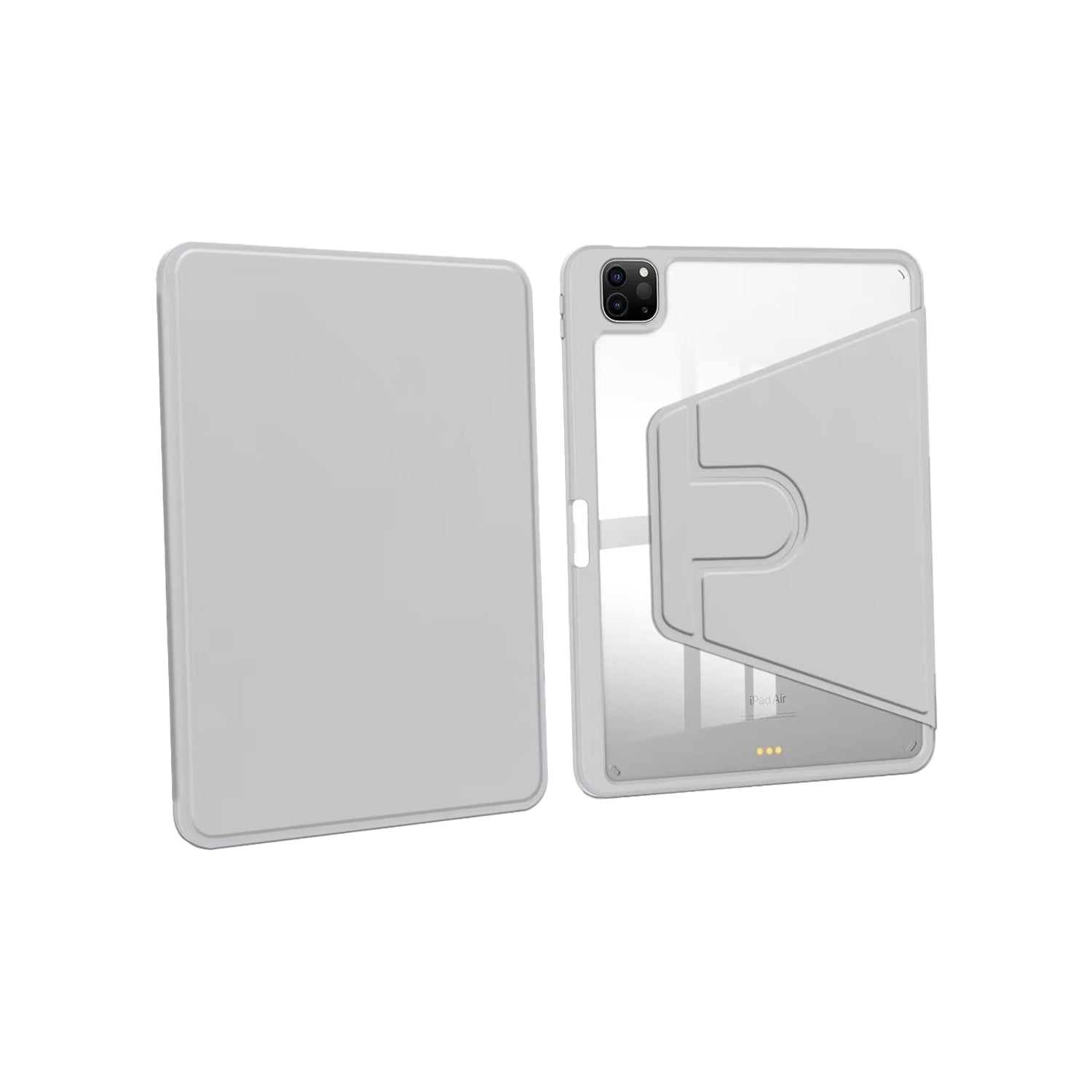 Capa Protetora em Pele Sintética PU para Apple iPad Pro 11 polegadas (2024) Cinzento