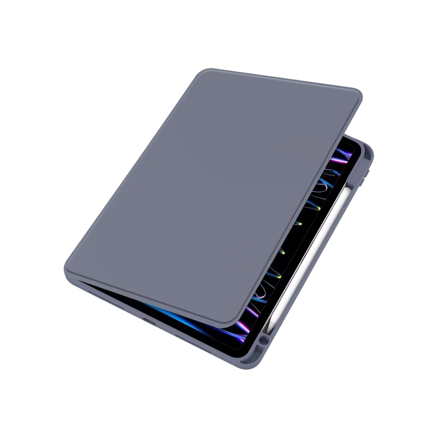Capa Protetora de Couro PU para Apple iPad Pro 13 polegadas (2024) Lavanda
