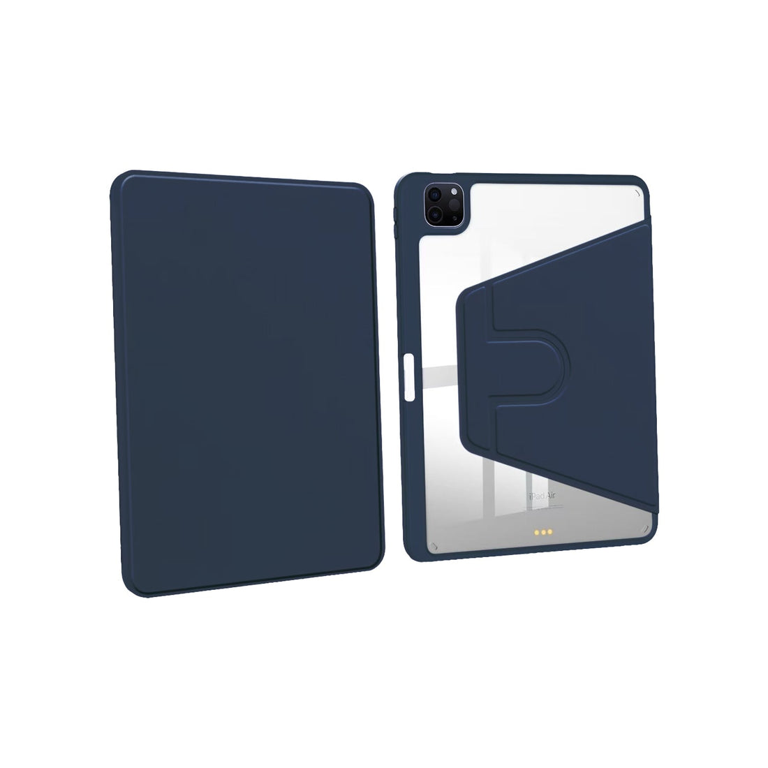 Capa de Proteção em Pele PU para Apple iPad Pro 13 polegadas (2024) Azul Escuro