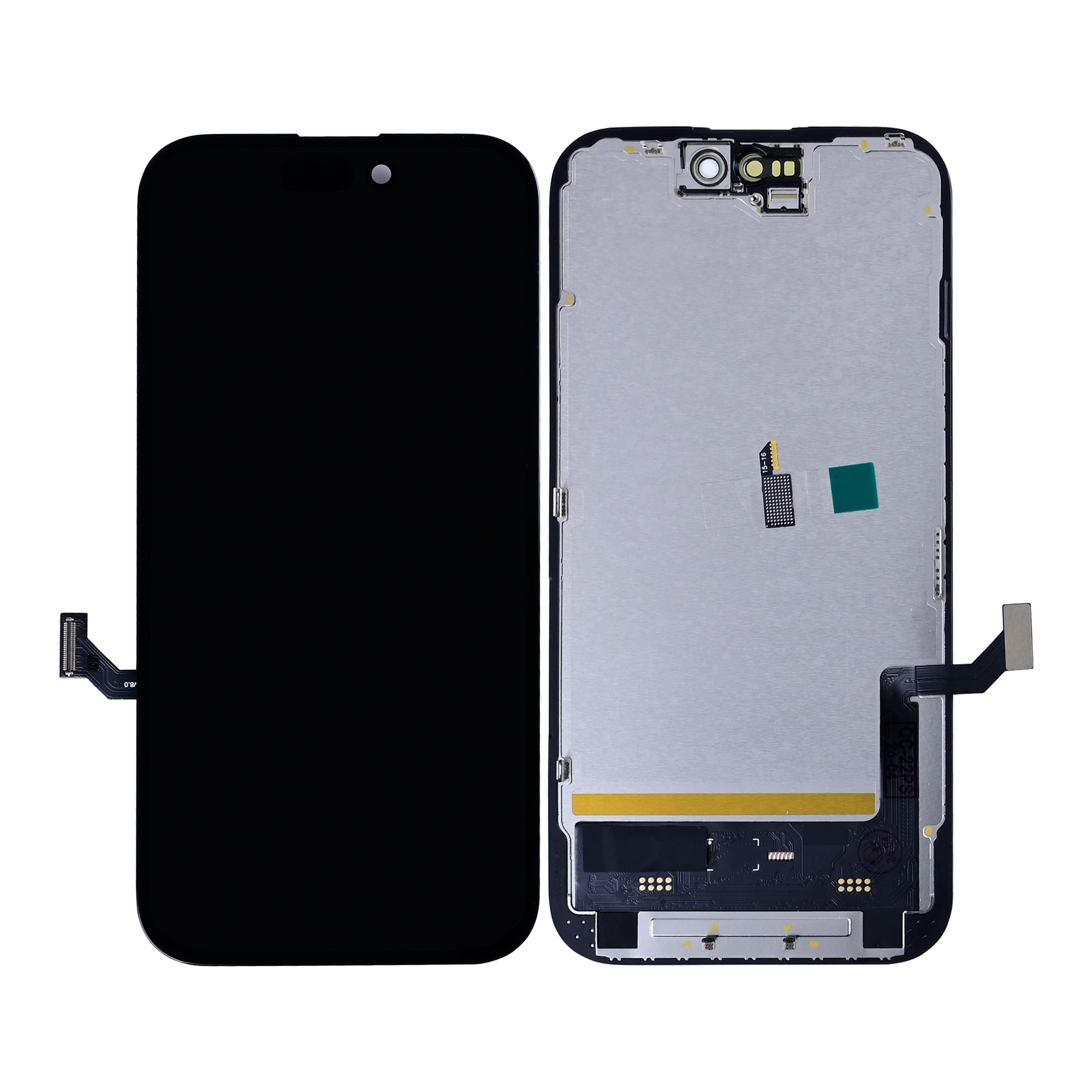 PHK For Apple iPhone 15 Display And Digitizer Soft-OLED Premium (IC Removable) (60Hz)