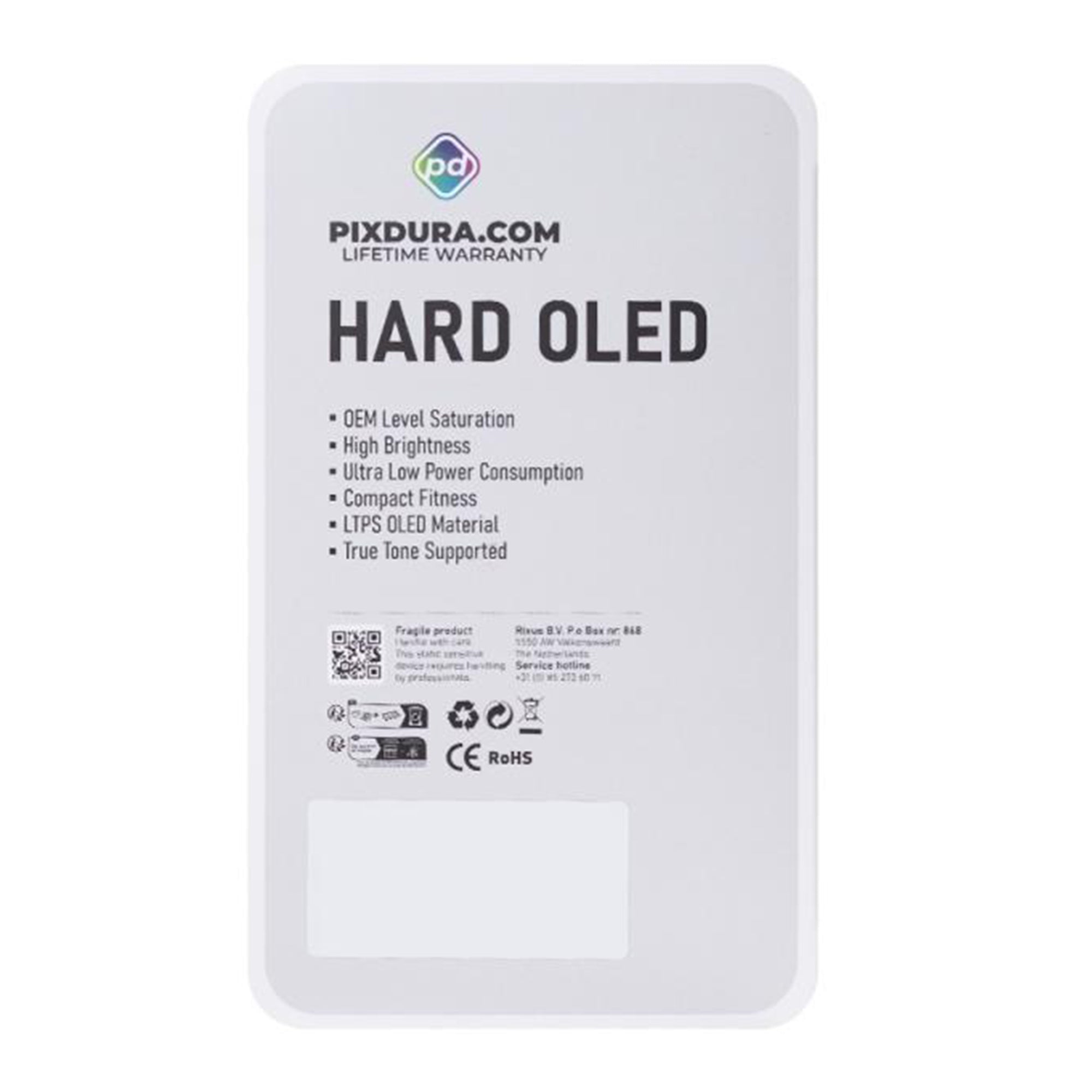 PIXDURA Para Apple iPhone 15 Pro Ecrã e Digitalizador Hard-OLED Premium (IC Removível) (90Hz)