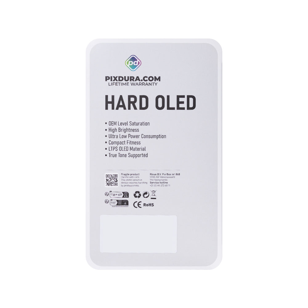 PIXDURA لشاشة آبل آيفون 12 برو ماكس وديجتايزر نوع Hard-OLED الفاخر (مع إمكانية إزالة IC) (60 هرتز)