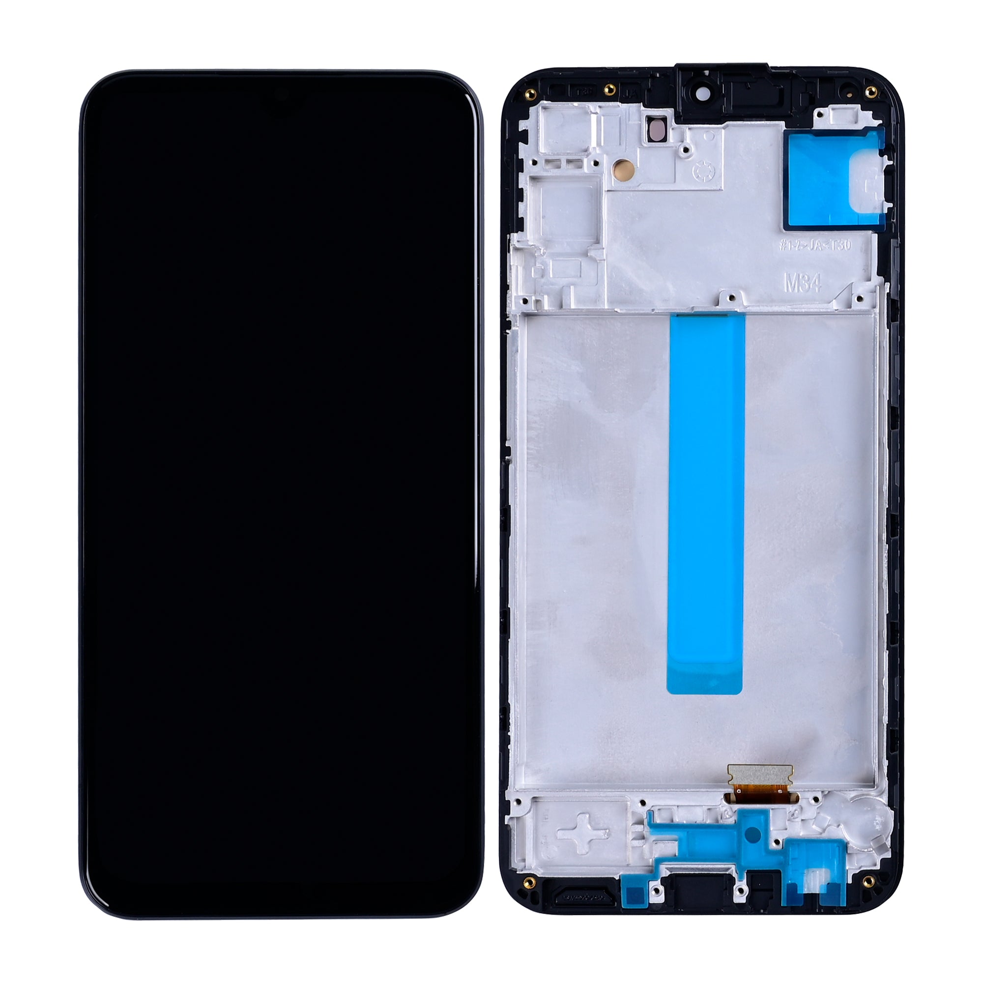 Samsung Galaxy M34 5G M346B شاشة وديجيتزر مع إطار أسود Soft-OLED