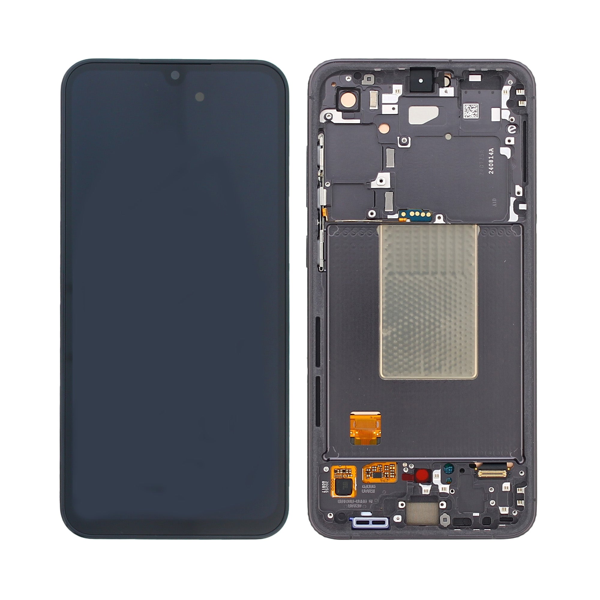 شاشة وديجيتالايزر Samsung Galaxy S24 FE S721B مع إطار، أسود، حزمة خدمة