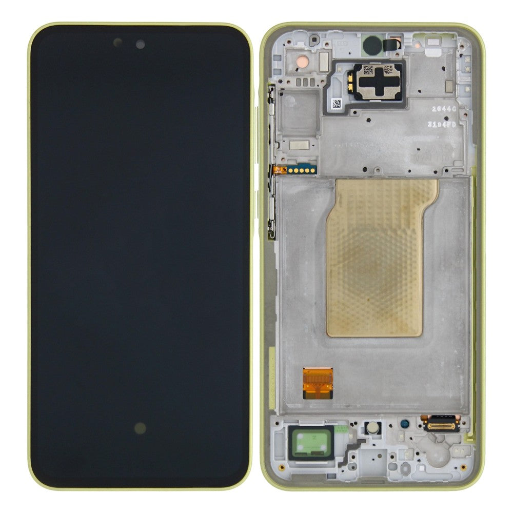 Samsung Galaxy A35 A356B Ecrã e Digitalizador com Moldura Limão Pré-Montado