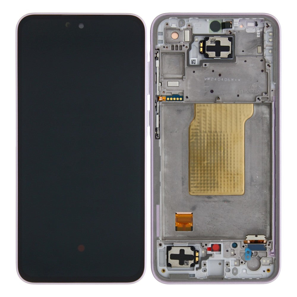 Samsung Galaxy A35 A356B Ecrã e Digitalizador com Estrutura Lilás Pré-Montado