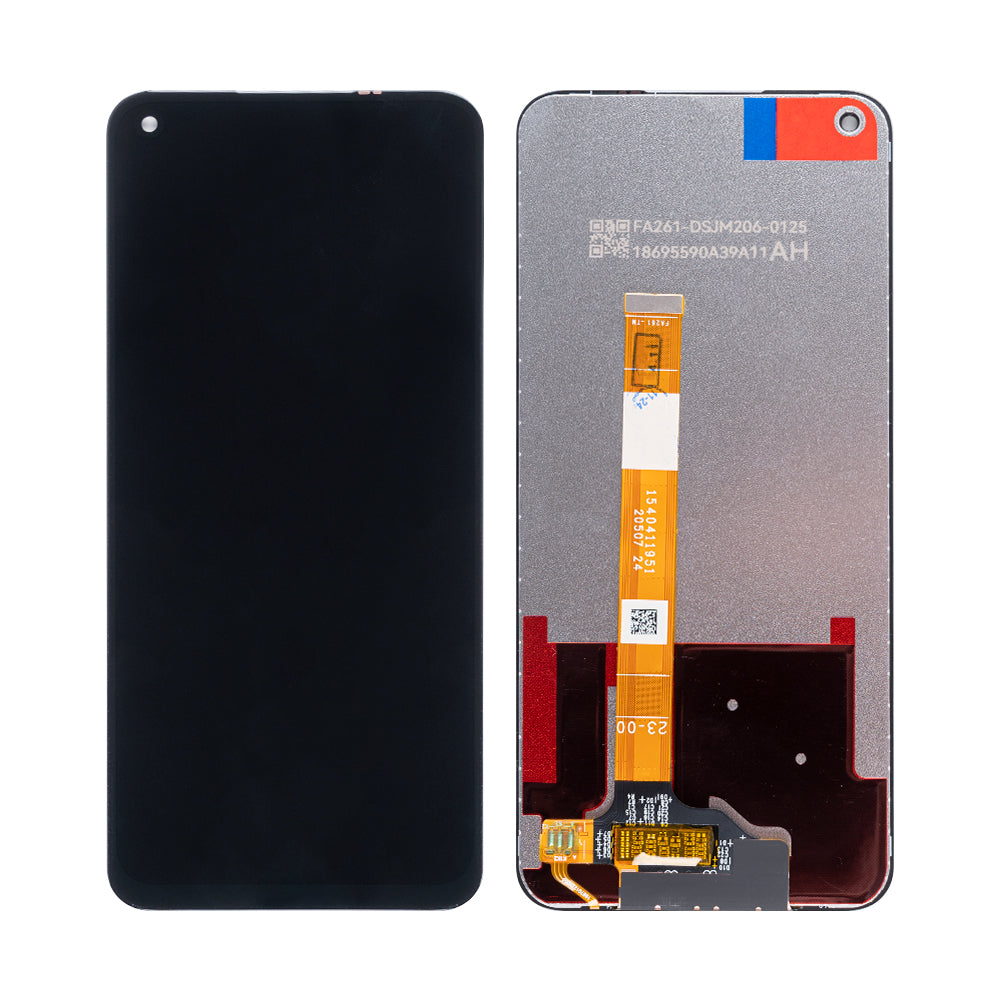 شاشة OnePlus Nord N200 5G مع محول رقمي (ديجتايزر) بدون إطار، أسود، قطعة أصلية