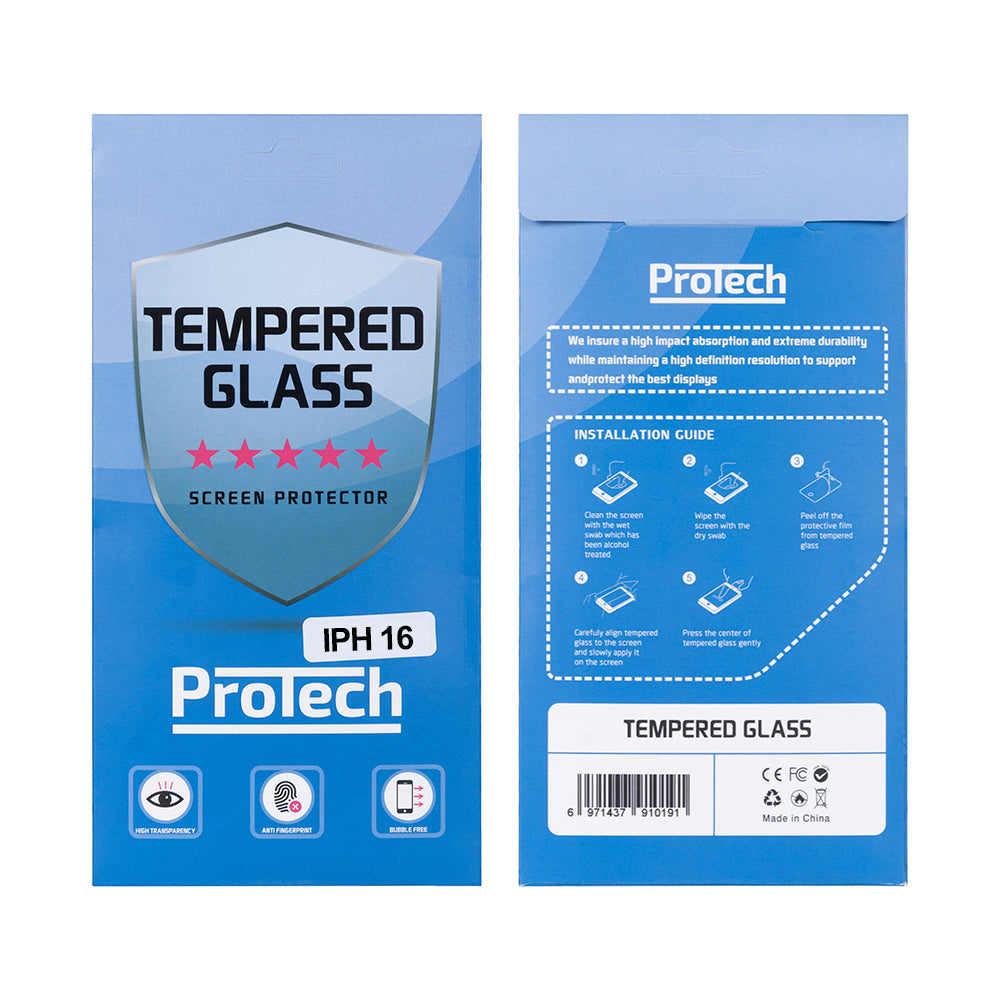 Tempered Glass 2.5D For Apple iPhone 16