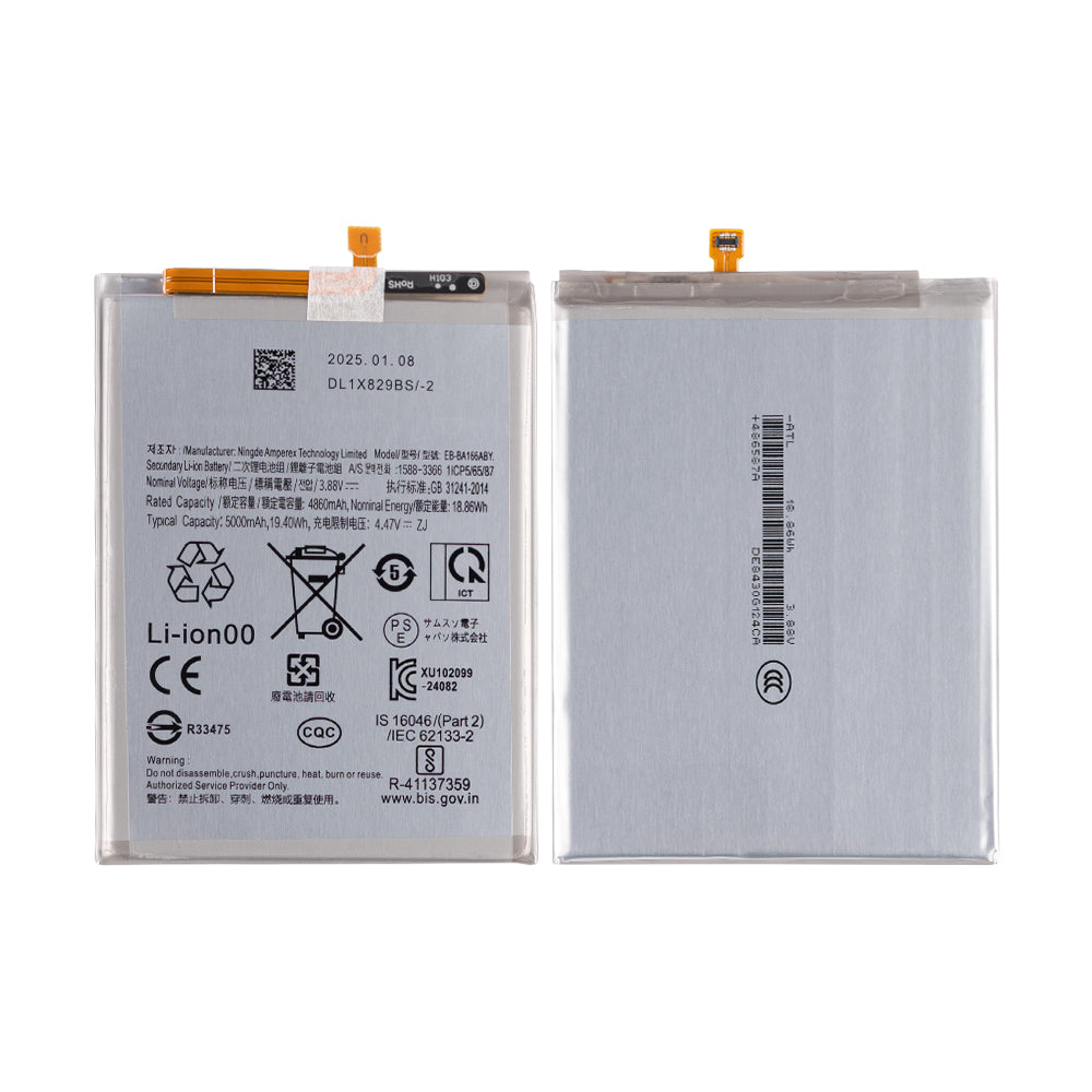 بطارية سامسونج جالكسي A16 4G A165F. A16 5G A166B EB-BA166ABY أصلية