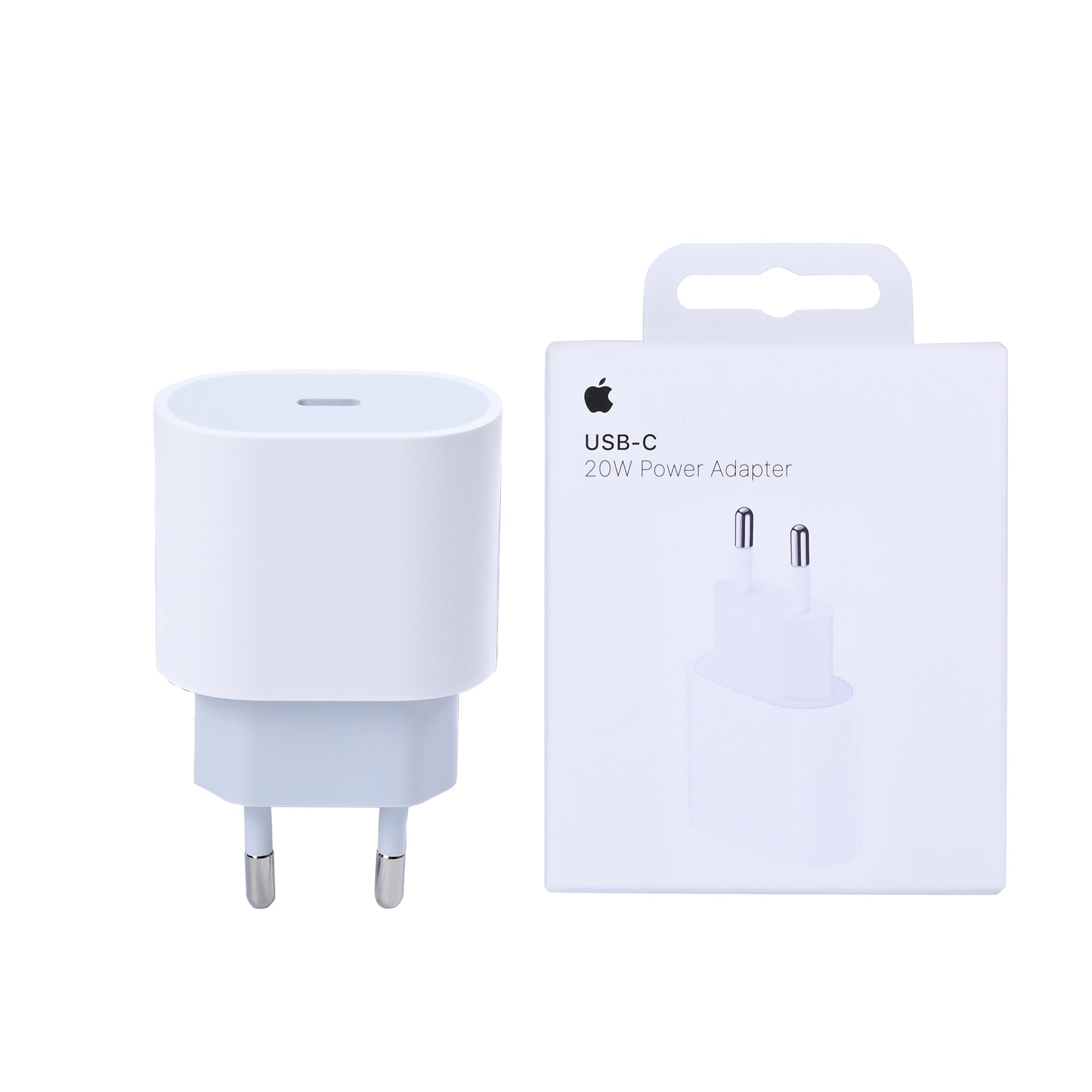 محول طاقة Apple USB-C بقدرة 20 وات MUVV3ZM/A أبيض بالعبوة الأصلية للبيع بالتجزئة