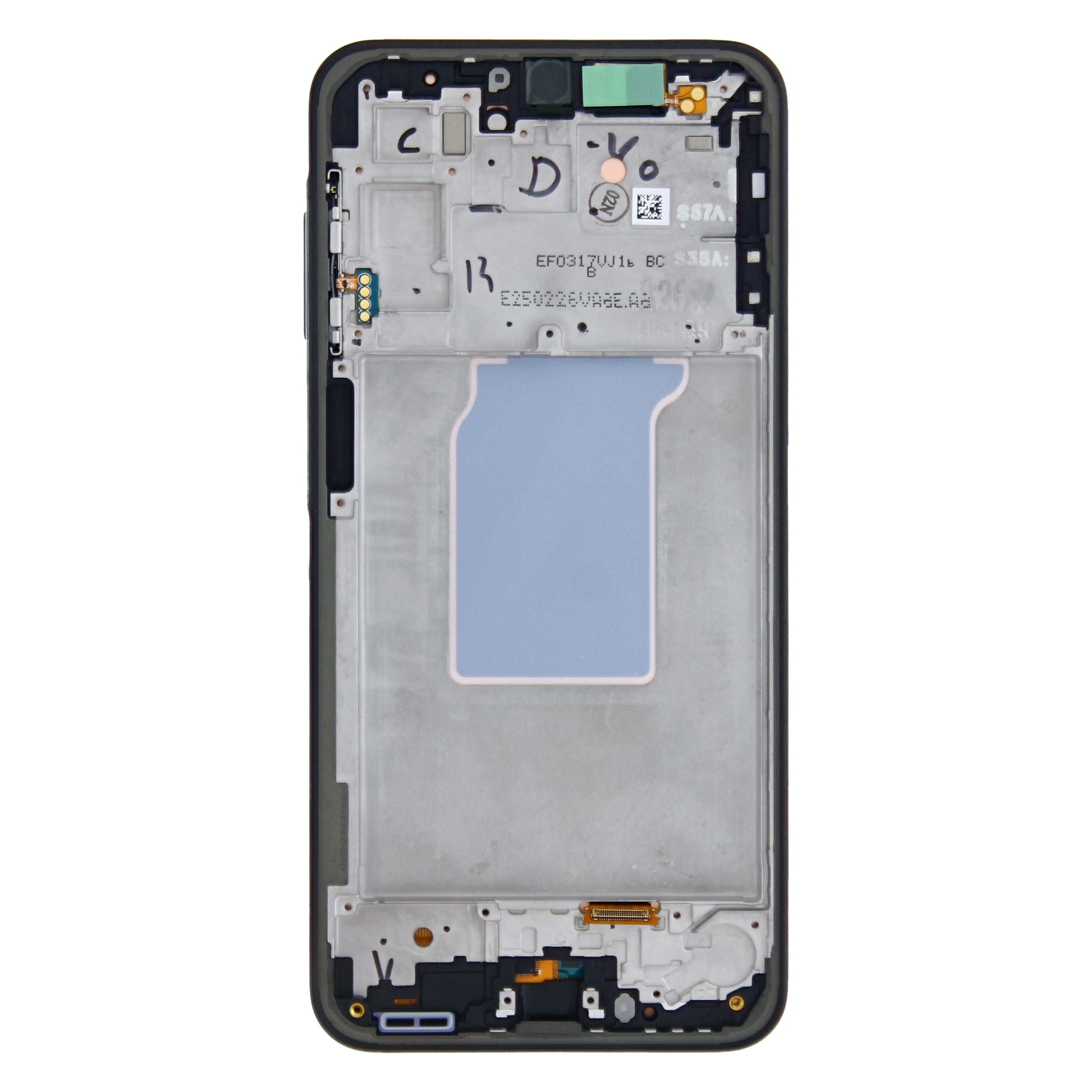 شاشة وديجتايزر لهاتف Samsung Galaxy A26 A266B مع إطار أسود (حزمة خدمة)