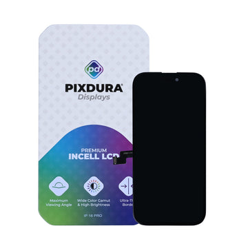 PIXDURA لهاتف آبل آيفون 16 برو ماكس شاشة لمس رقمية داخلية ممتازة (120 هرتز)