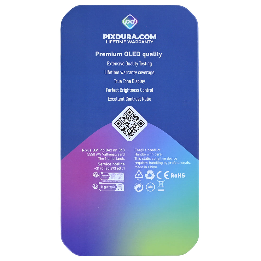 PHK For Apple iPhone 16 Pro Display And Digitizer Soft-OLED Premium (IC Removable) (120Hz)