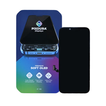 PIXDURA Para Apple iPhone 16e Ecrã e Digitalizador Soft-OLED Premium (IC Removível) (60Hz)