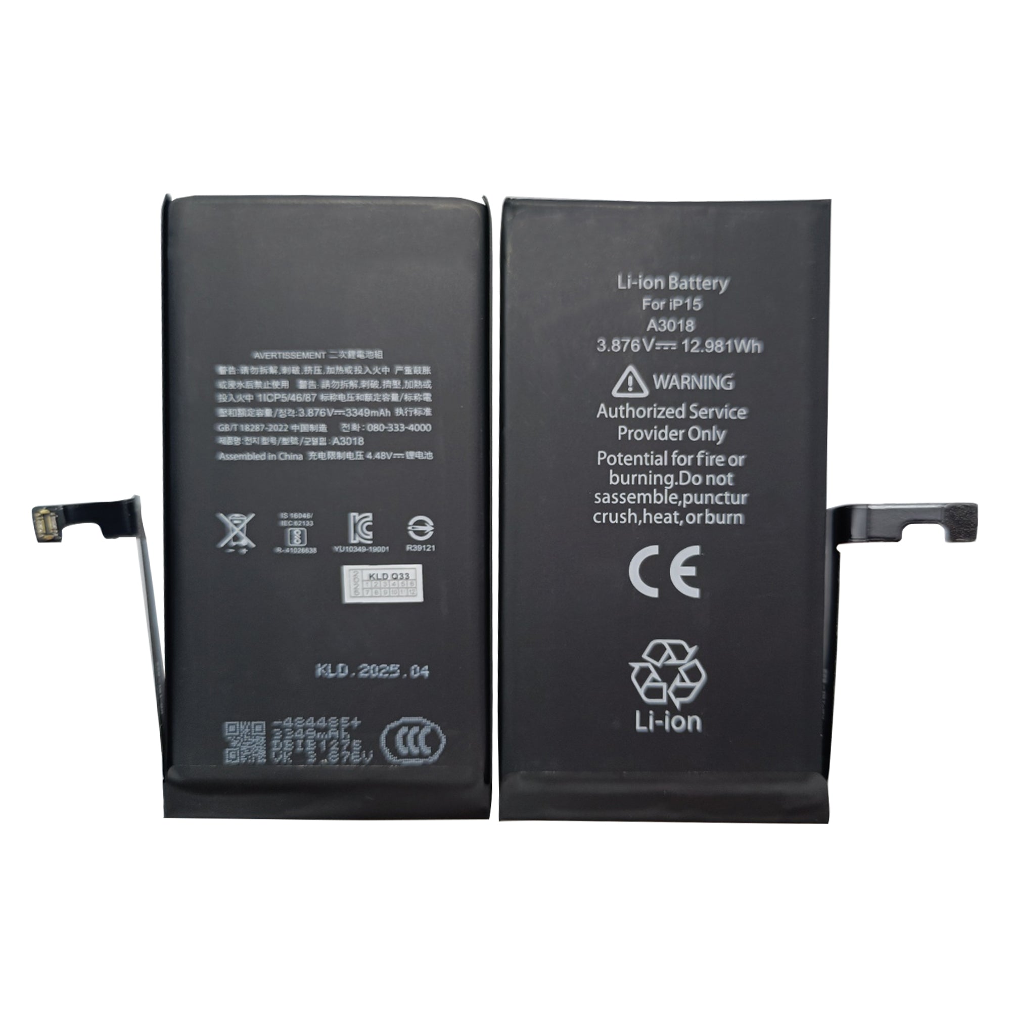 For Apple iPhone 15 Run Diagnostics Battery OEM