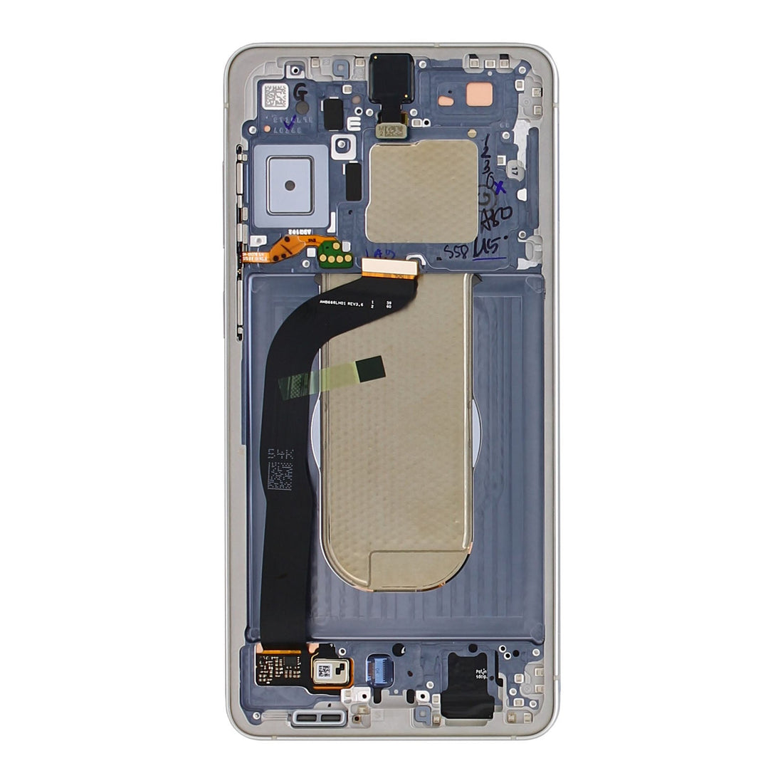 Samsung Galaxy S25 Edge S937B Display And Digitizer With Frame Titanium Silver Service Pack